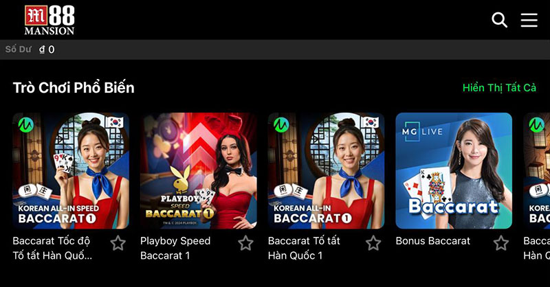 Quy định chung về game Baccarat Dragon Bonus tại M88