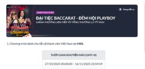 Read more about the article Đại tiệc Baccarat – Đêm hội Playboy hấp dẫn tại M88